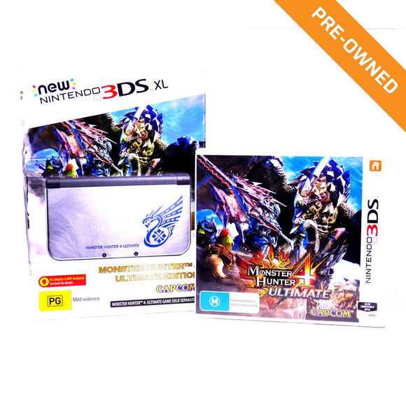 Console | Nintendo 3DS XL (Monster Hunter 4 Ultimate Edition) + Game [PRE-OWNED]