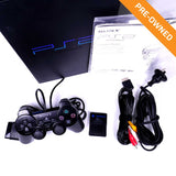 Console | Sony PlayStation 2 (Classic Full-Size Console, Black) [PRE-OWNED]