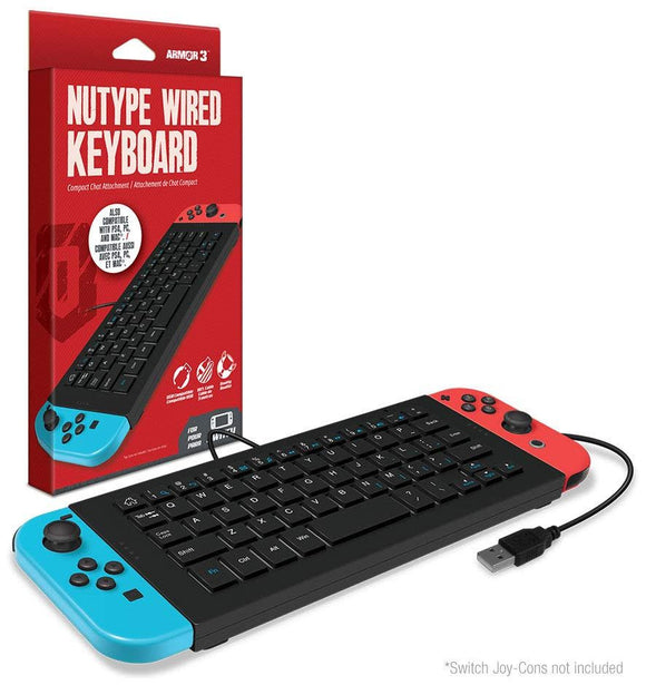Armor3 Switch NuType Wired Keyboard for Nintendo Switch