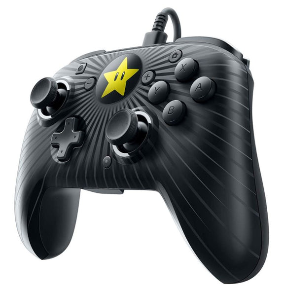 PDP Switch Faceoff Wired Pro Controller Super Mario Star