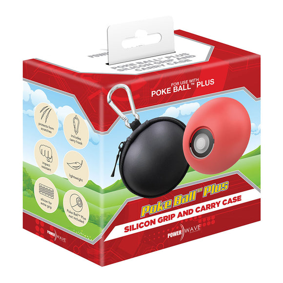 Powerwave Poke Ball Plus Silicon Grip and Carry Case Bundle