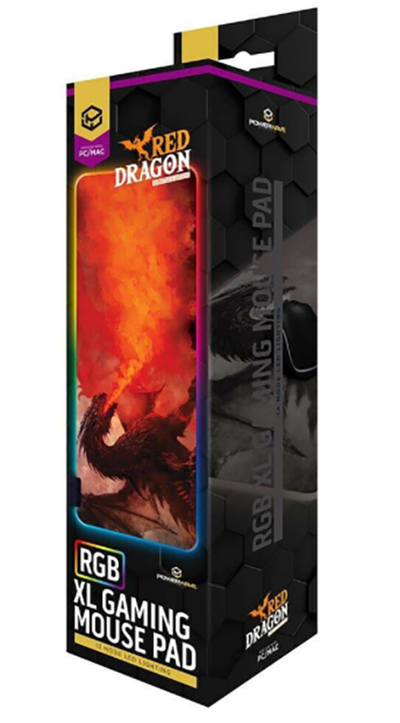 Powerwave RGB XL Gaming Mouse Pad (Red Dragon)