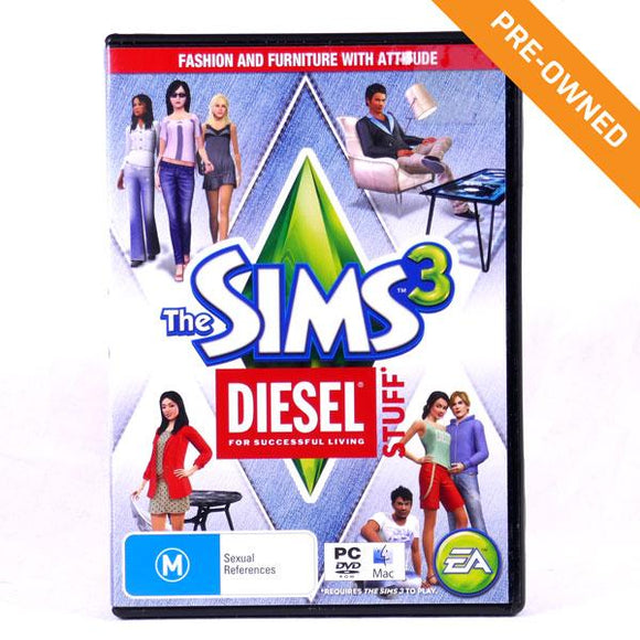 PC | Sims 3: DIESEL for Successful Living Stuff Expansion Pack [PRE-OWNED]