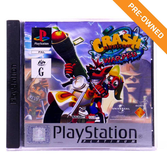 PS1 | Crash Bandicoot Warped (Platinum Edition) [PRE-OWNED]