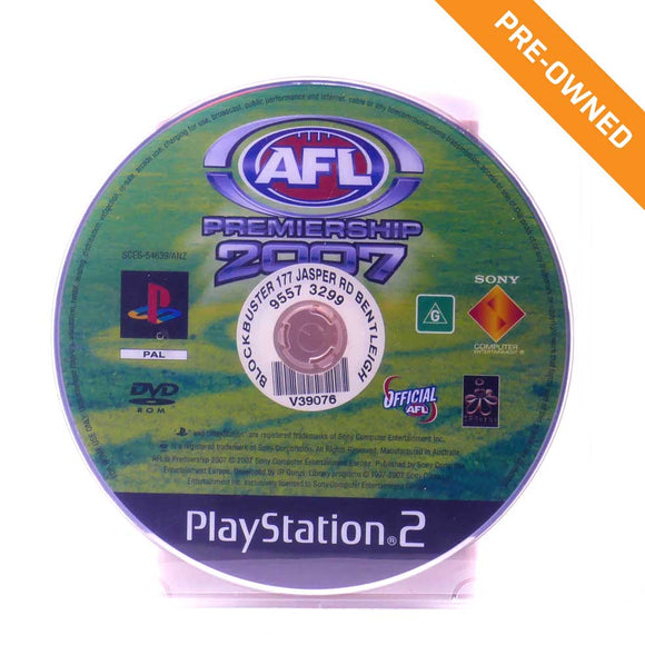 PS2 | AFL Premiership 2007 (Disc Only) [PRE-OWNED]