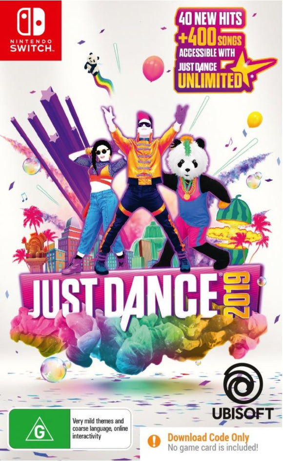 Nintendo Switch Game Just Dance 2019 Download Code in Box