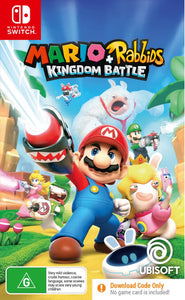 Action Adventure Nintendo Switch Game Mario and Rabbids Kingdom Battle Download Code in Box
