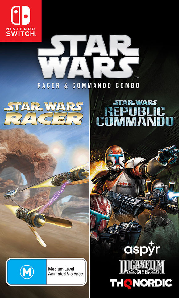 Action Role Playing Nintendo Switch Game Star Wars Racer and Commando Combo