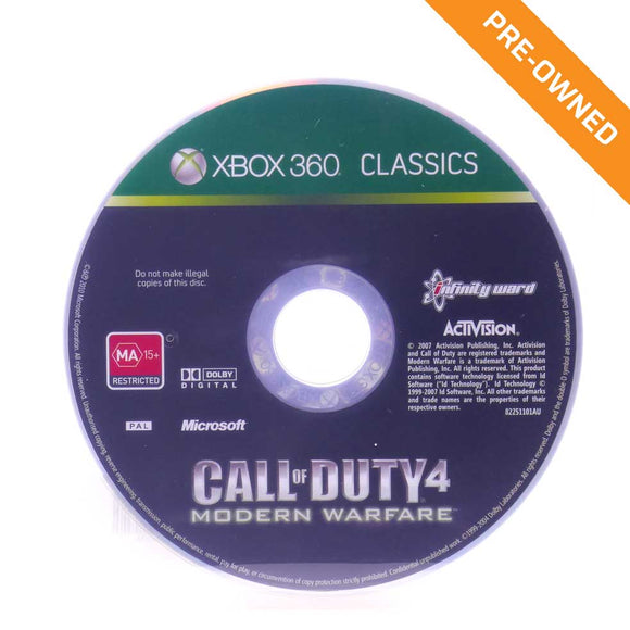 XBOX 360 | Call of Duty 4: Modern Warfare (Disc Only) [PRE-OWNED]