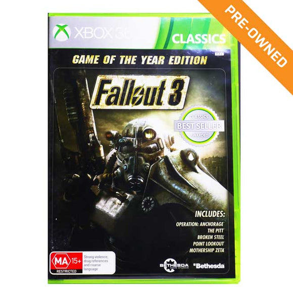 XBOX 360 | Fallout 3 (Game of the Year Edition) (Classics Edition) [PRE-OWNED]