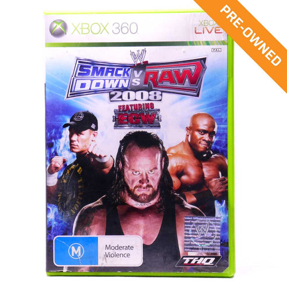 XBOX 360 | WWE Smackdown vs Raw 2008 [PRE-OWNED]